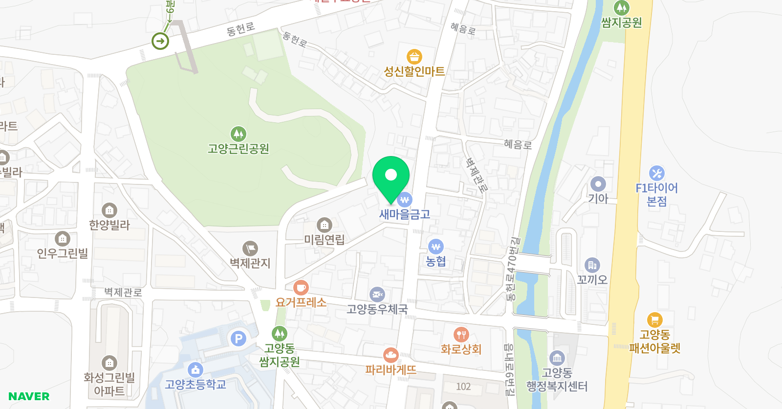 GnB 어학원 고양캠퍼스 위치