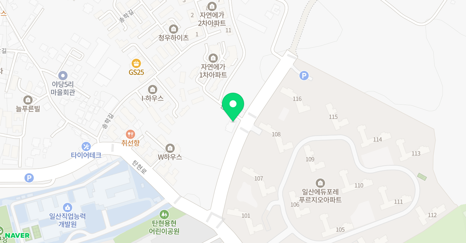 수학여우 탄현1교육원 위치