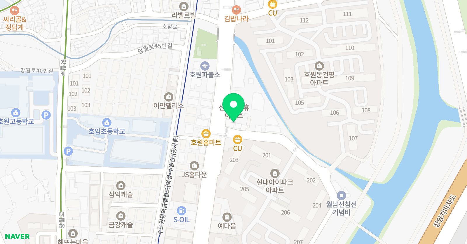 브레스학원 수학영어 위치