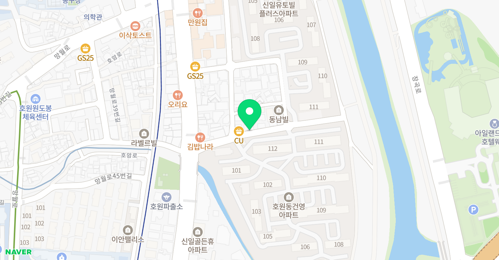 플라톤독서토론논술 호원건영공부방 위치