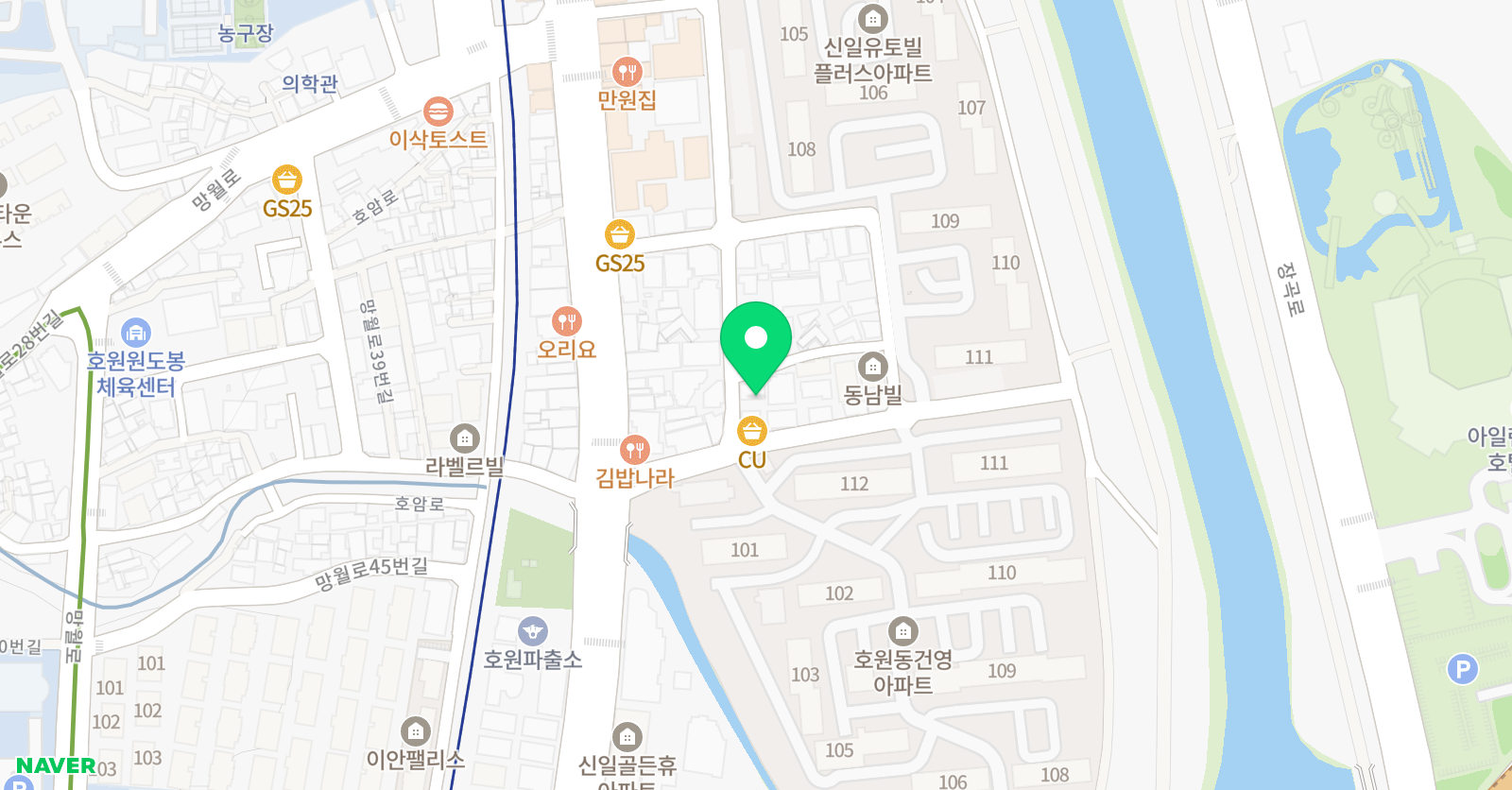 더뮤직 음악학원 위치