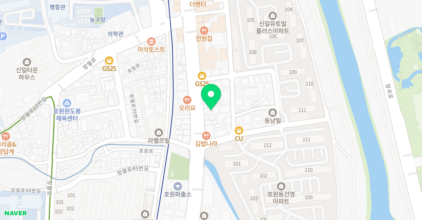 한스 수학학원 위치