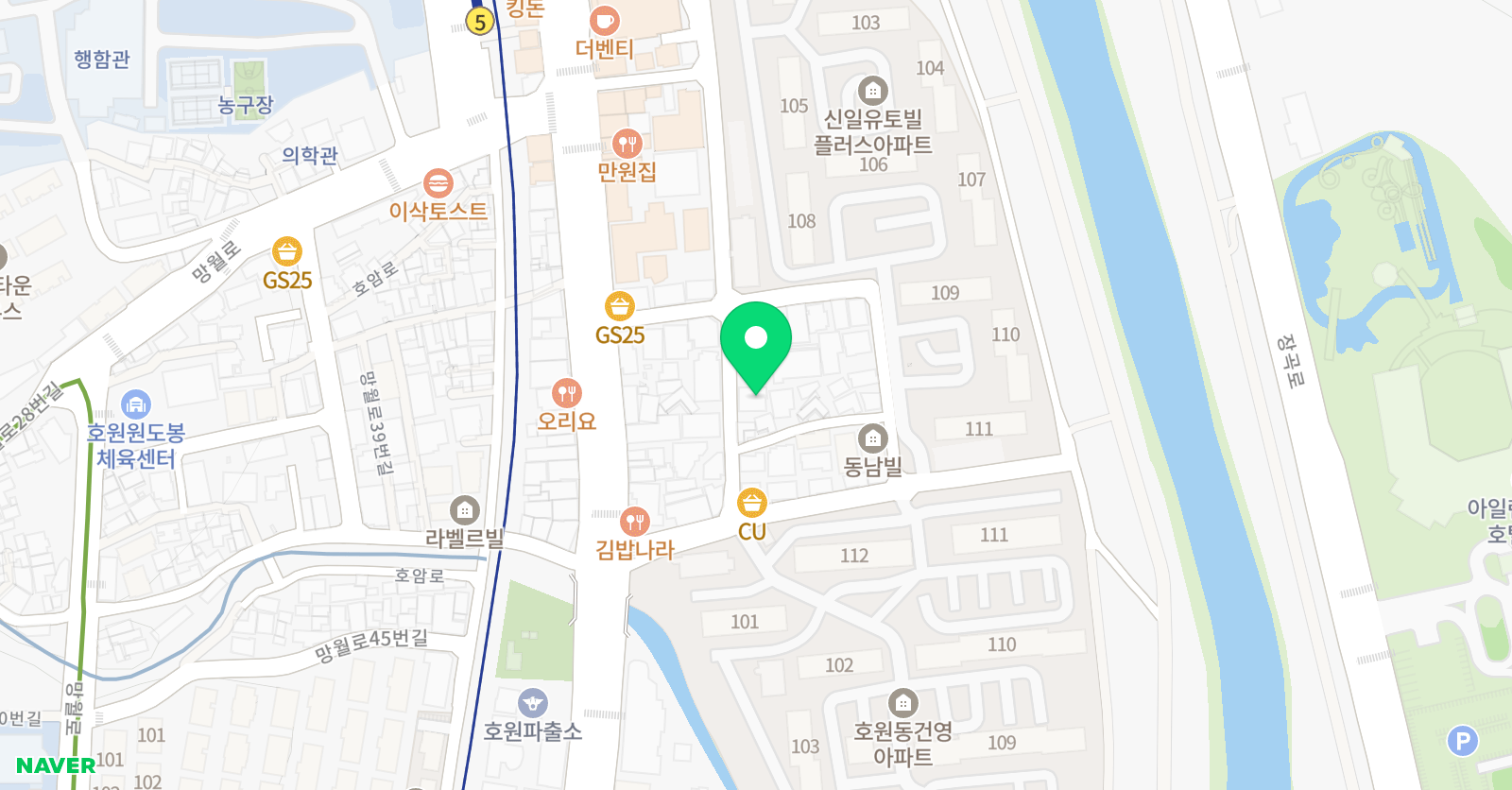E해법 학원 위치