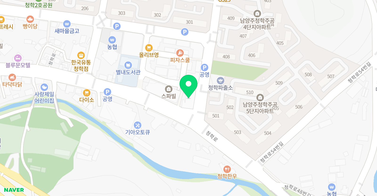 청학 수학학원 위치