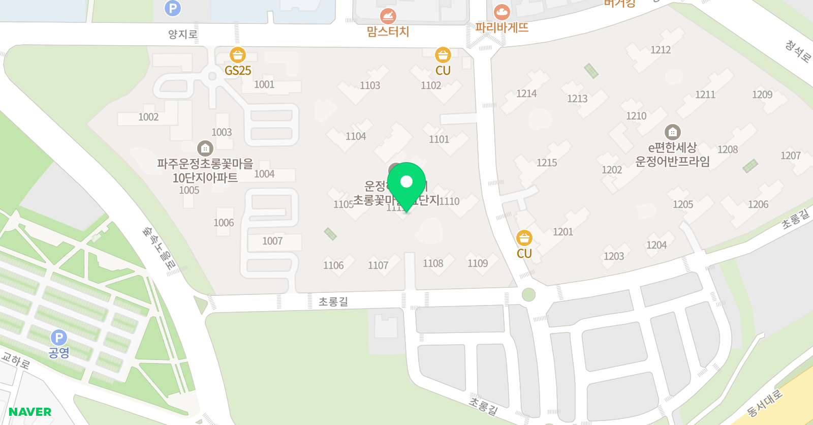 기탄 사고력교실 운정리베르니아점 위치