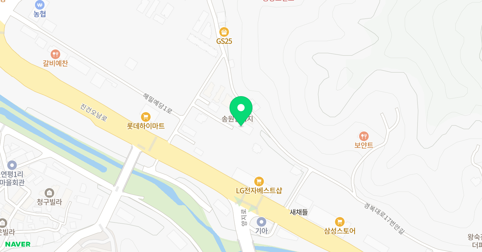 와이앤비유 소년스포츠클럽 위치