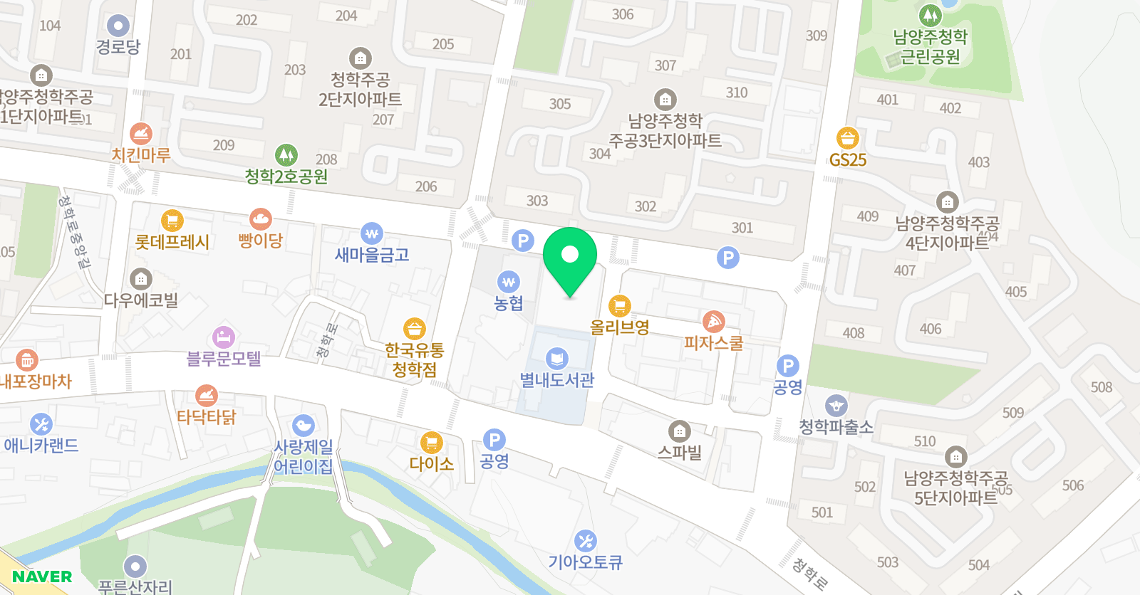 우공 학원 위치