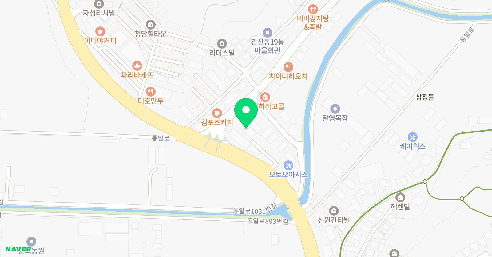 YBM 잉글루 탑클래스 학원 위치