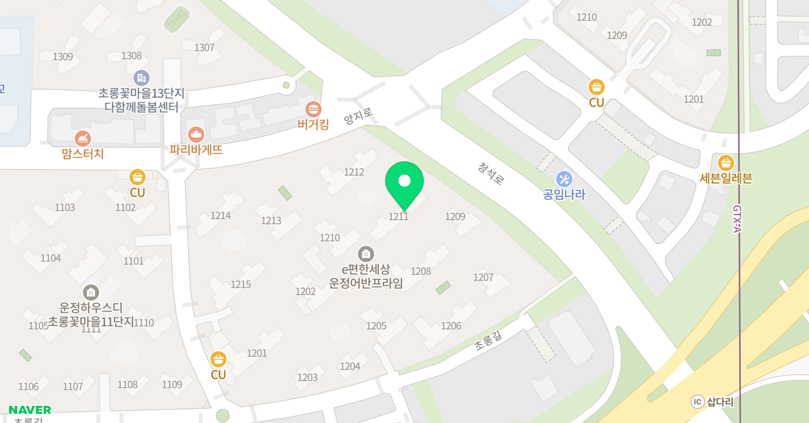 기탄사고력교실 운정e편한세상교실 위치