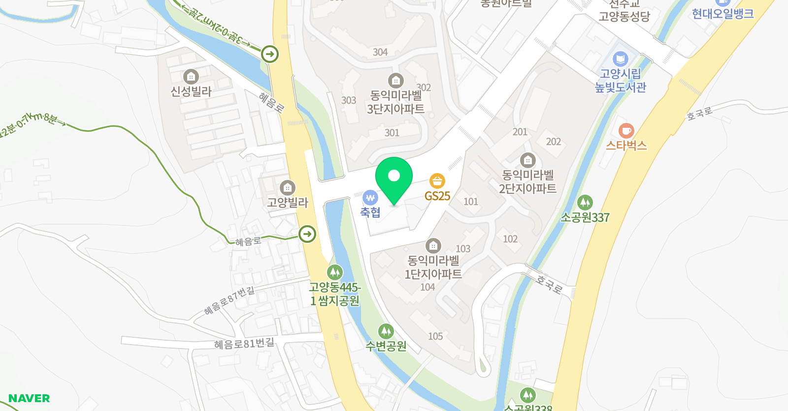 에스티요크 영어센터 학원 위치