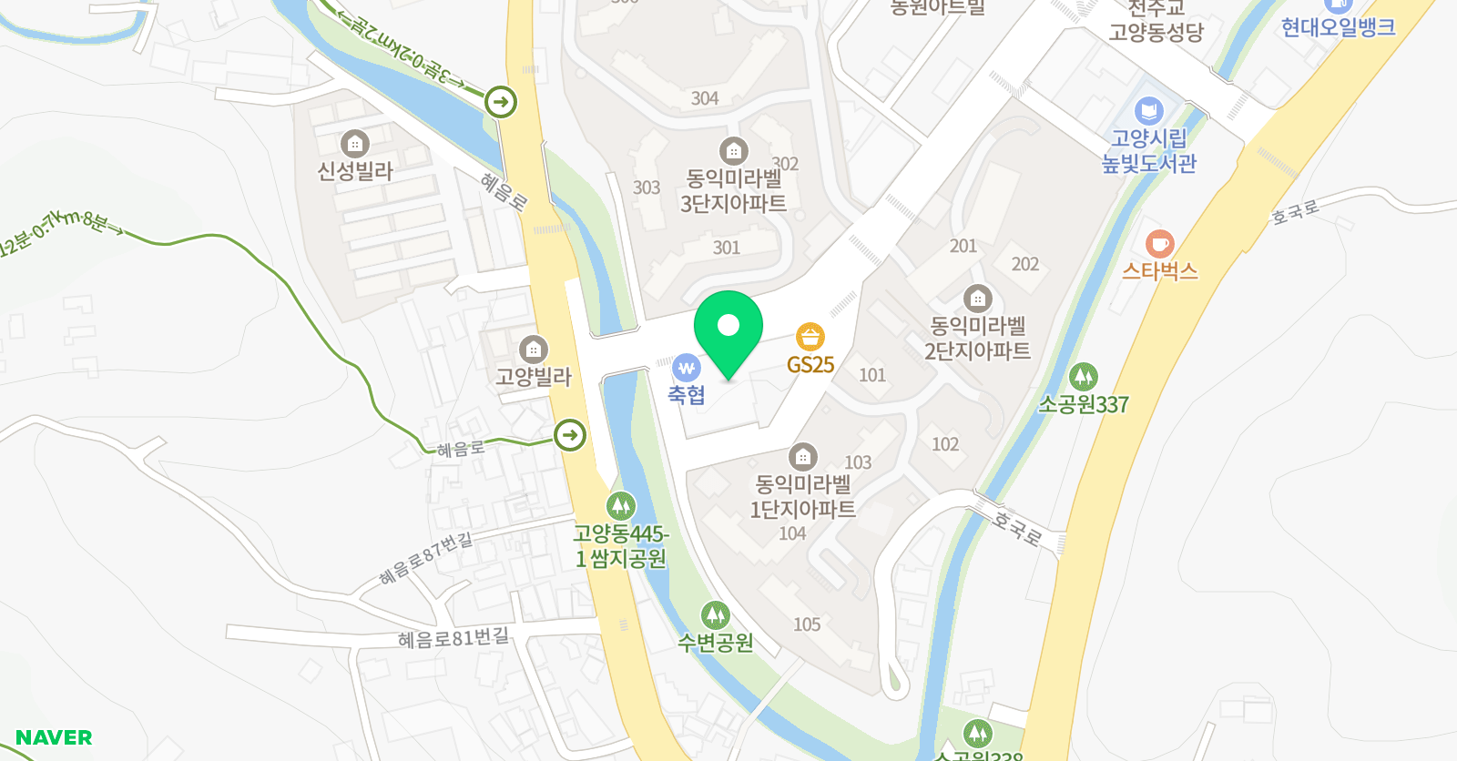 튼튼영어마스터클럽 일산고양 학원 위치