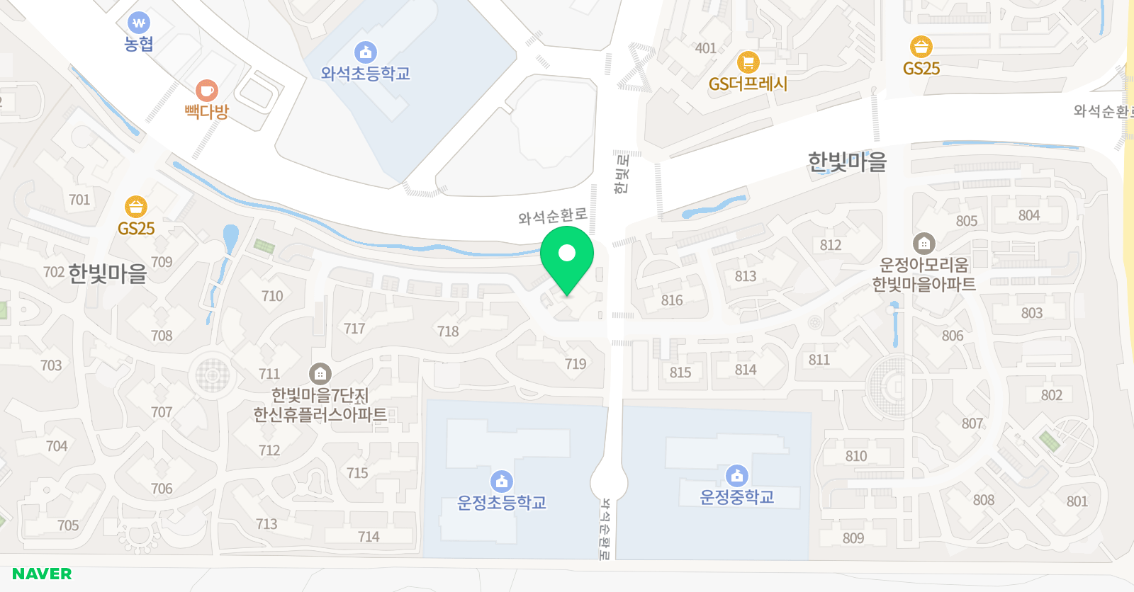 스마트해법 수학 파주한빛마을7단지점 위치