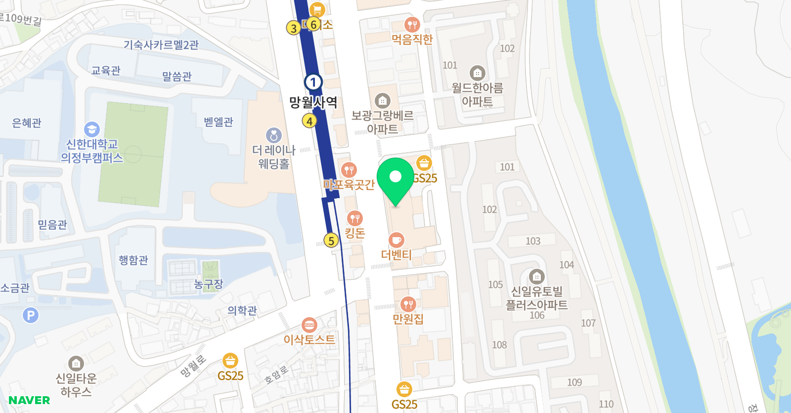 고수정 수학 위치