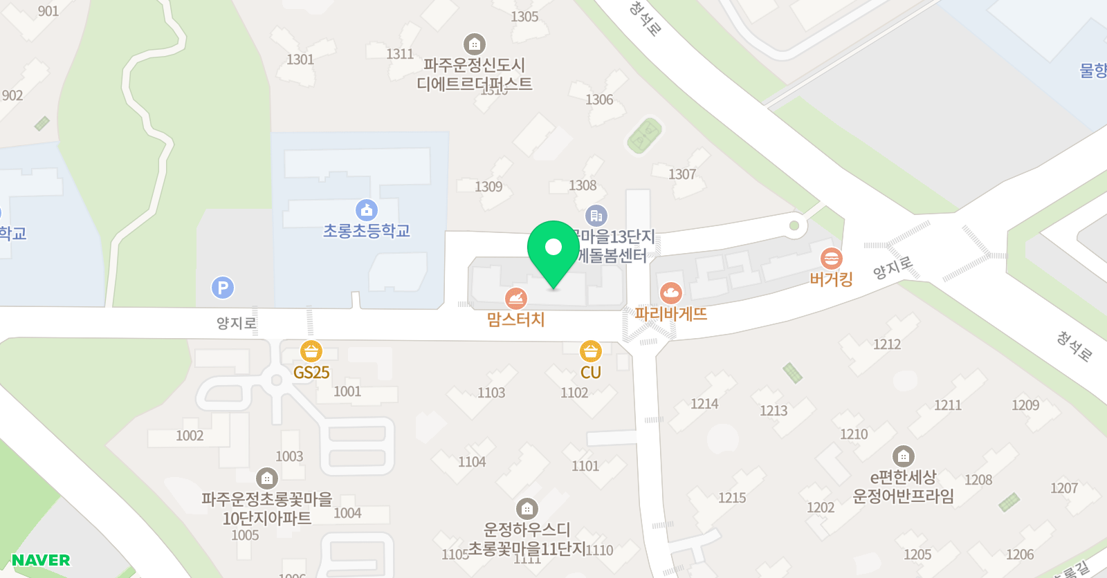 리드인 독서논술 초롱꽃마을점 위치