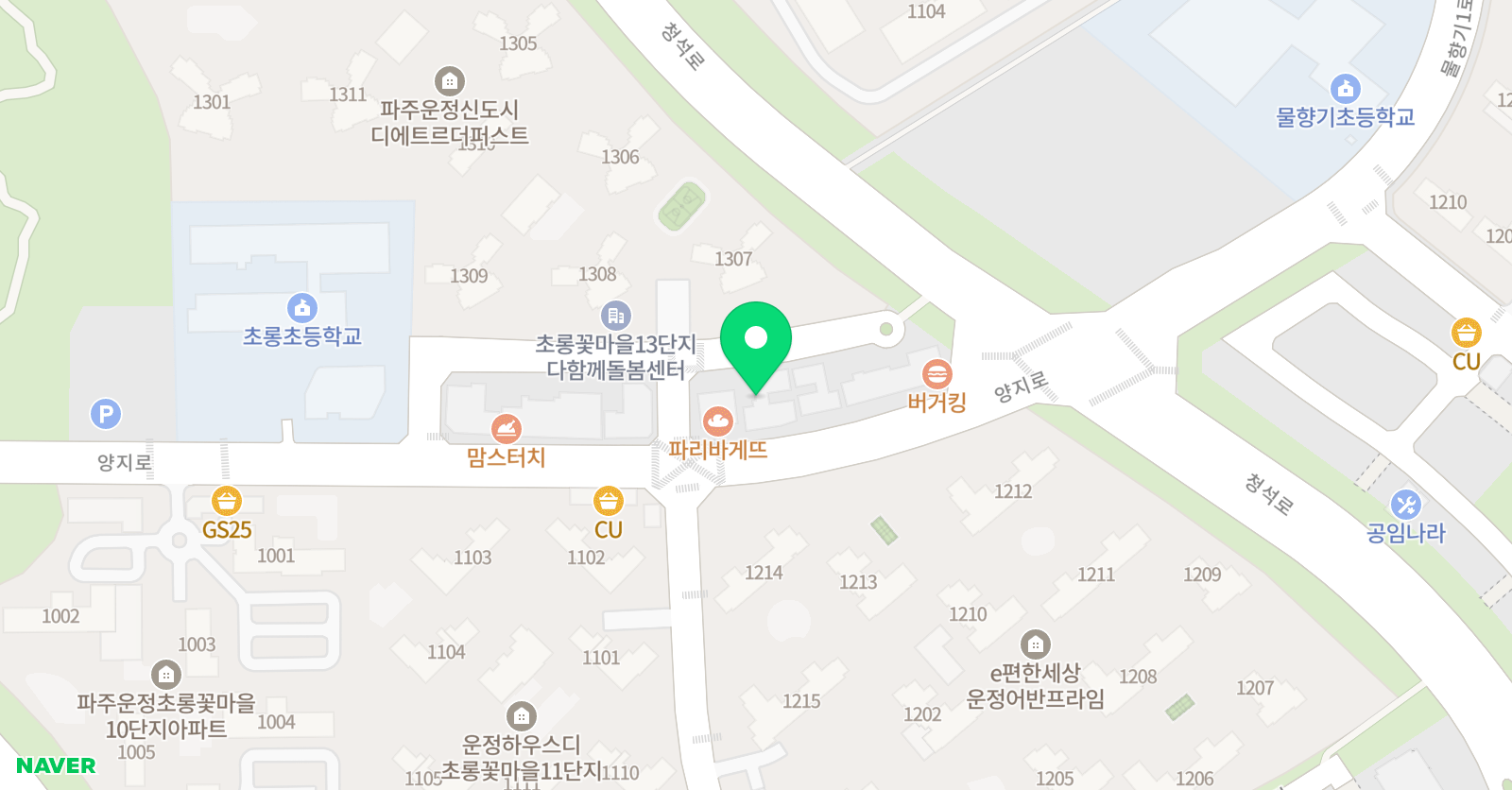 홍쌤 수학학원 위치