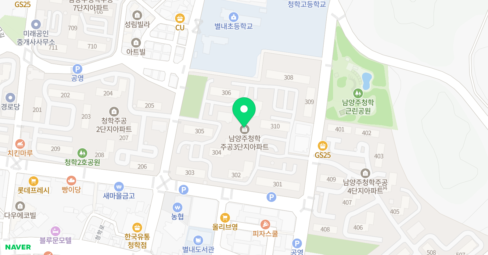 다섯손가락 위치