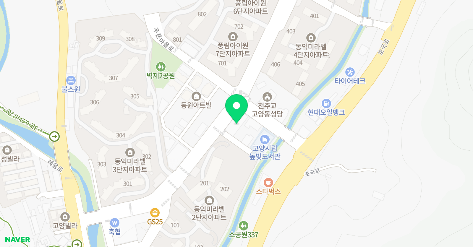 씨앗 영어학원 위치