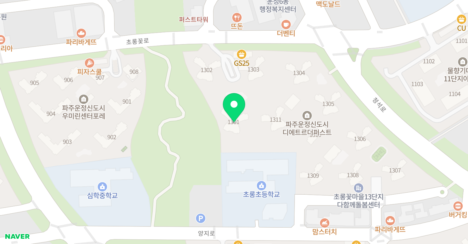 플레이팩토 꽃비교육원 위치