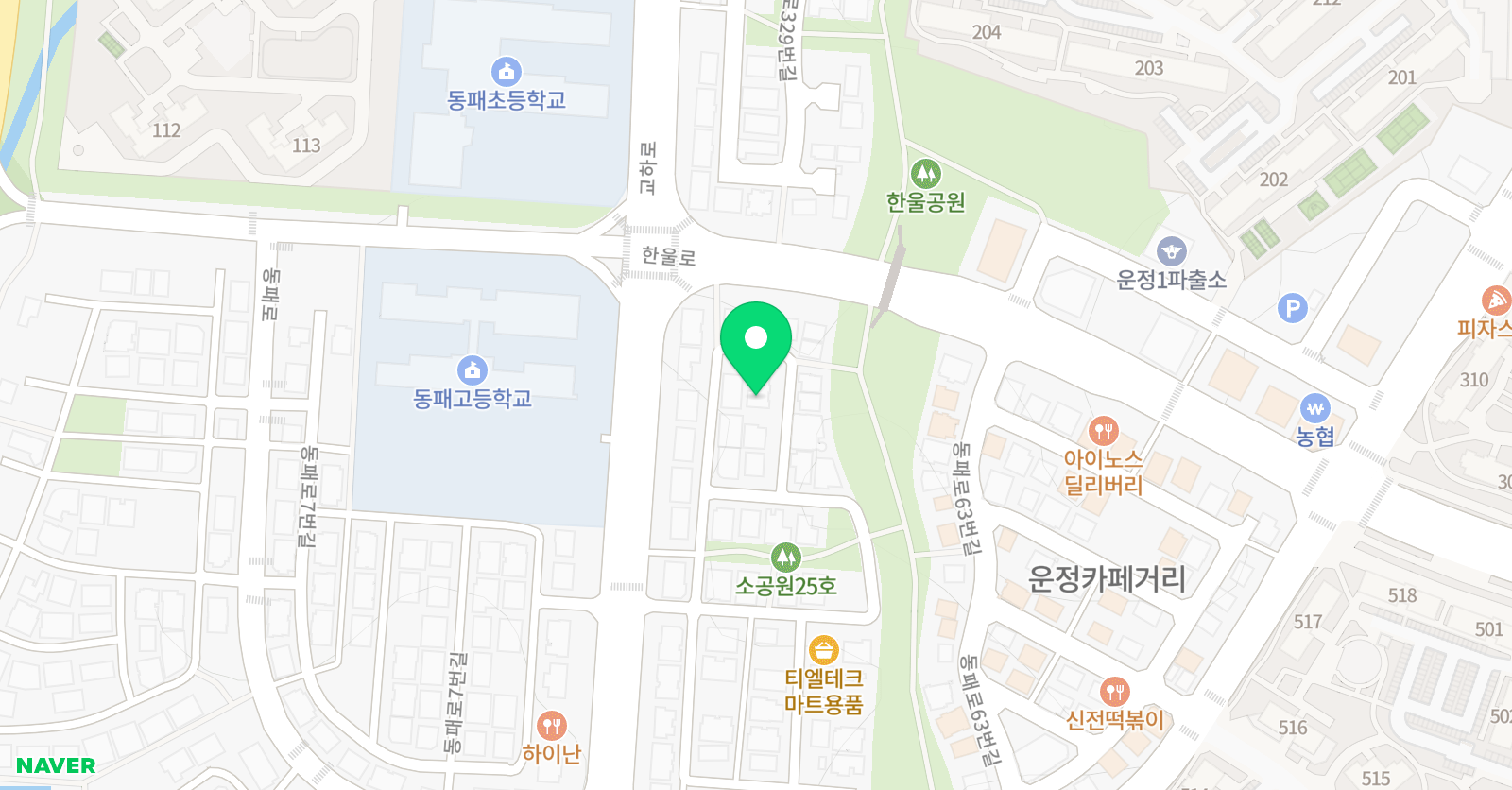 키즈래빗 영어 학원 위치