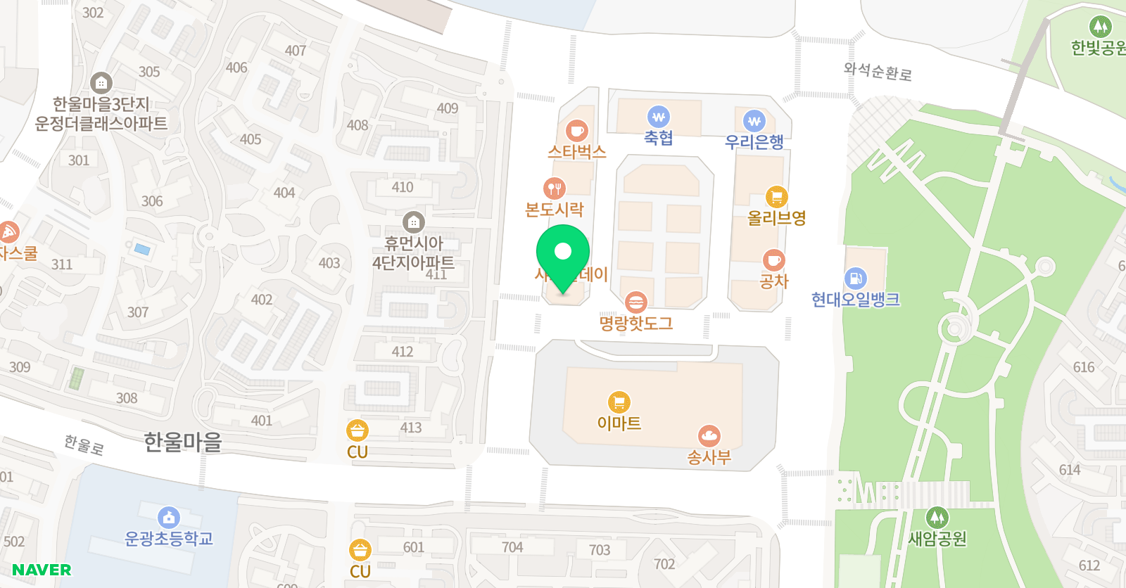 리드앤톡 영어도서관 파주동패센터 위치
