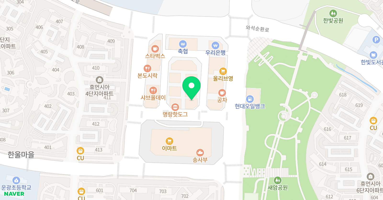 라온 수학학원 위치
