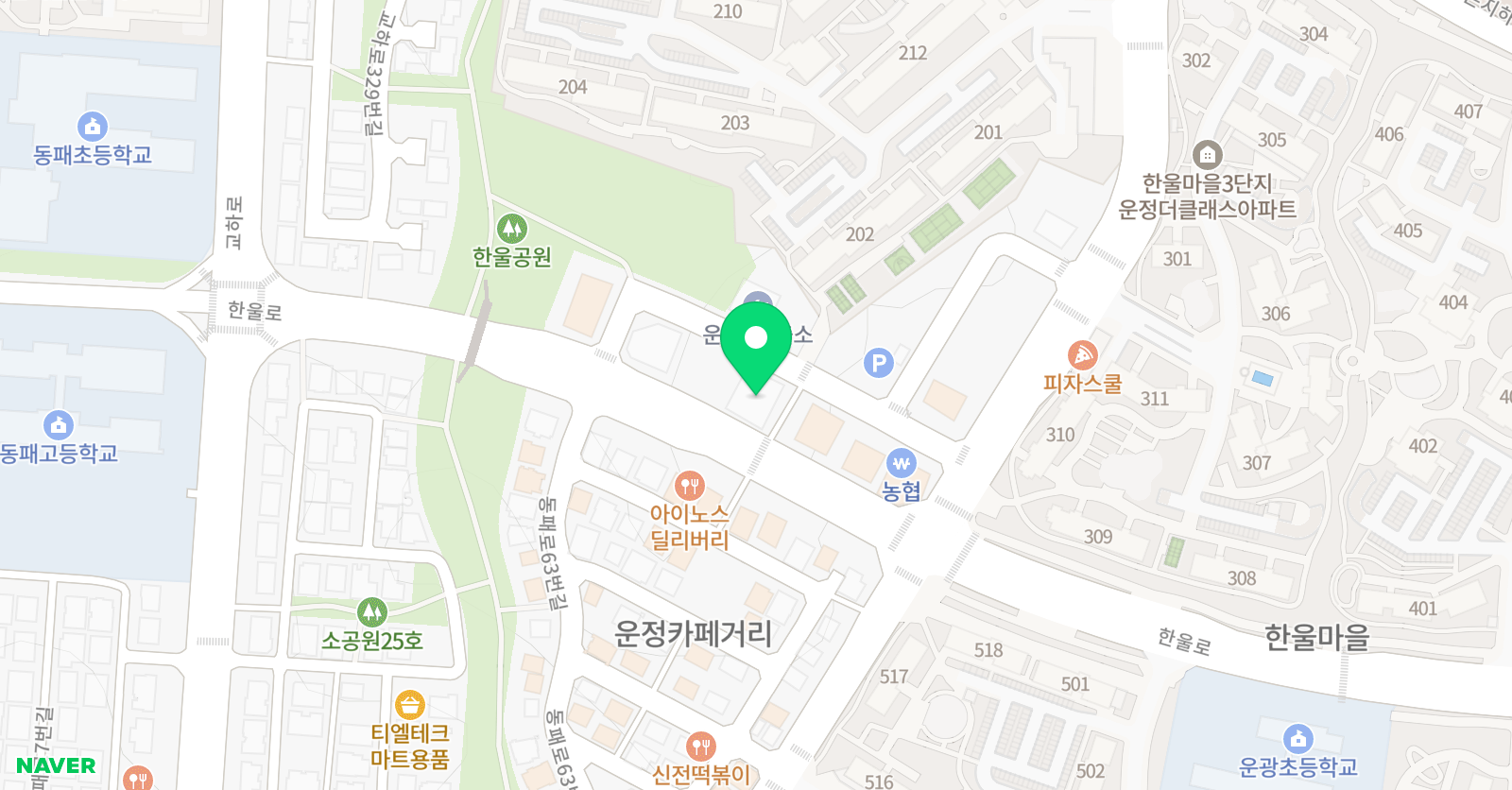 용인대백호 태권도장 위치