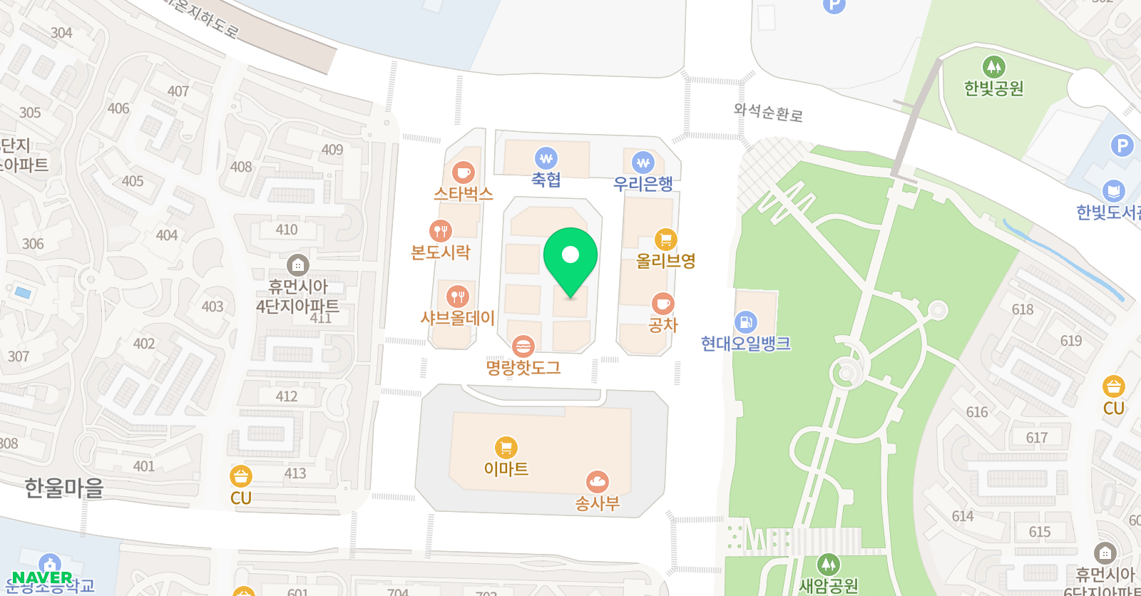 DYB최선 어학원 운정캠퍼스 위치