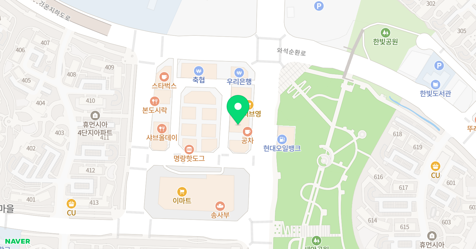 유비스 학원 파주본점 위치