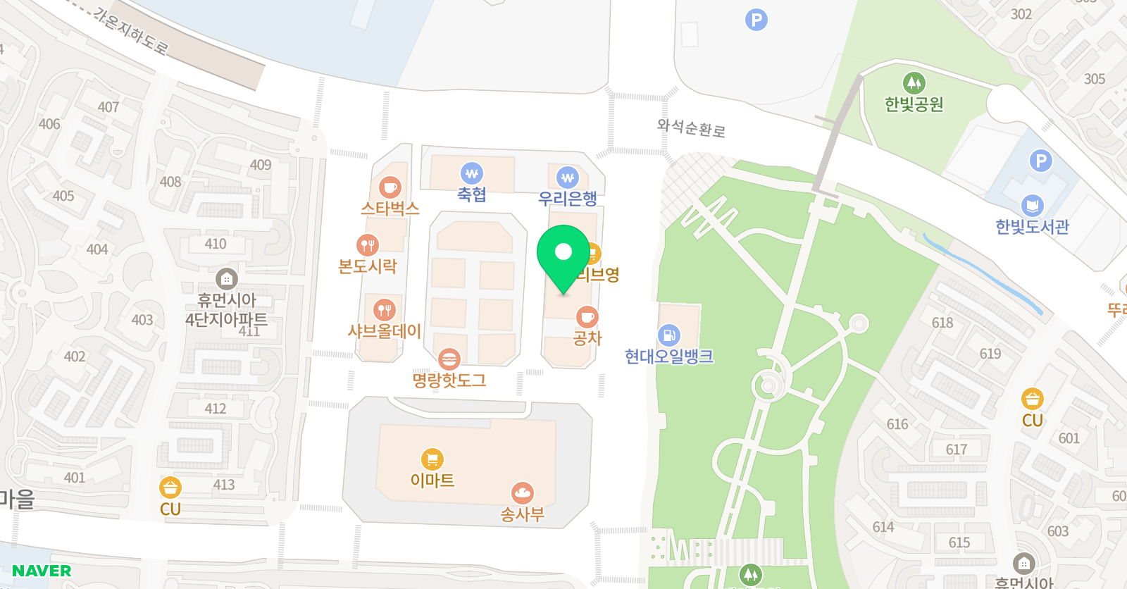 바나나엔씨 미술학원 운정캠퍼스 위치