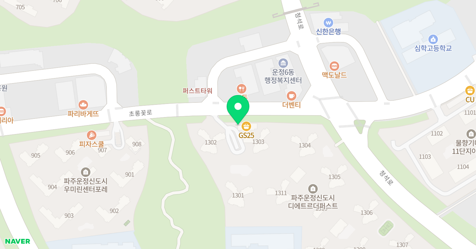 뮤조이 피아노 음악학원 위치