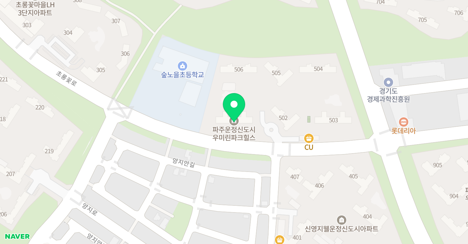 아소비 파주초롱꽃5단지점 위치