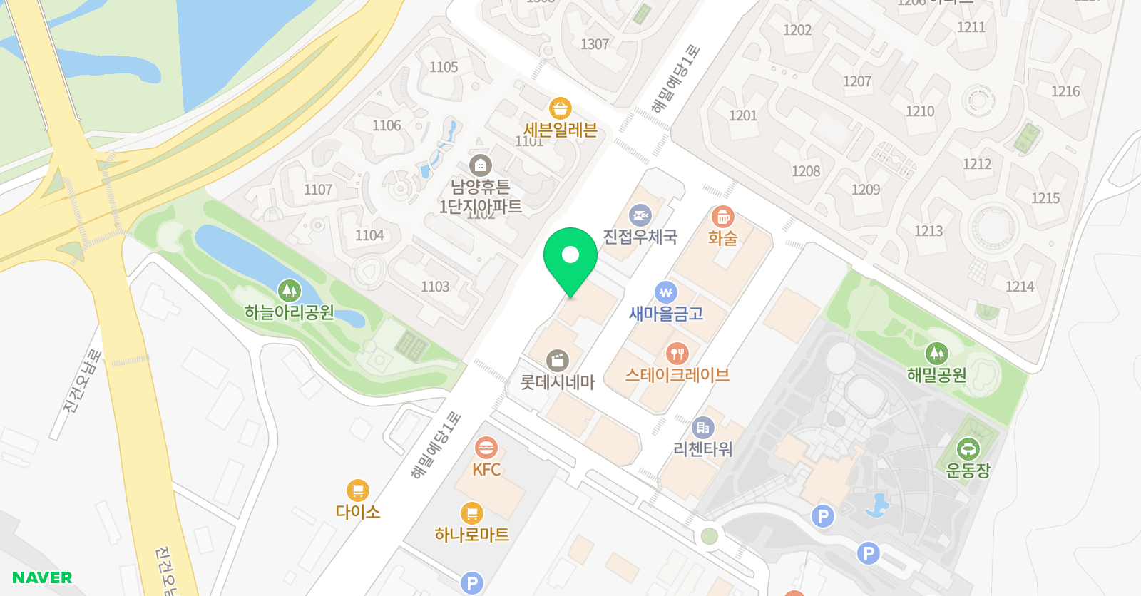 삼성 영어학원 화봉초교실 위치