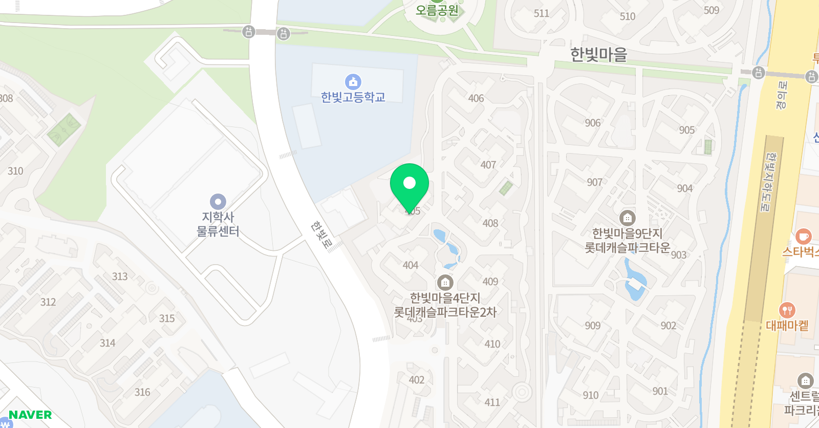 빨간펜수학의달인 야당한빛점 위치
