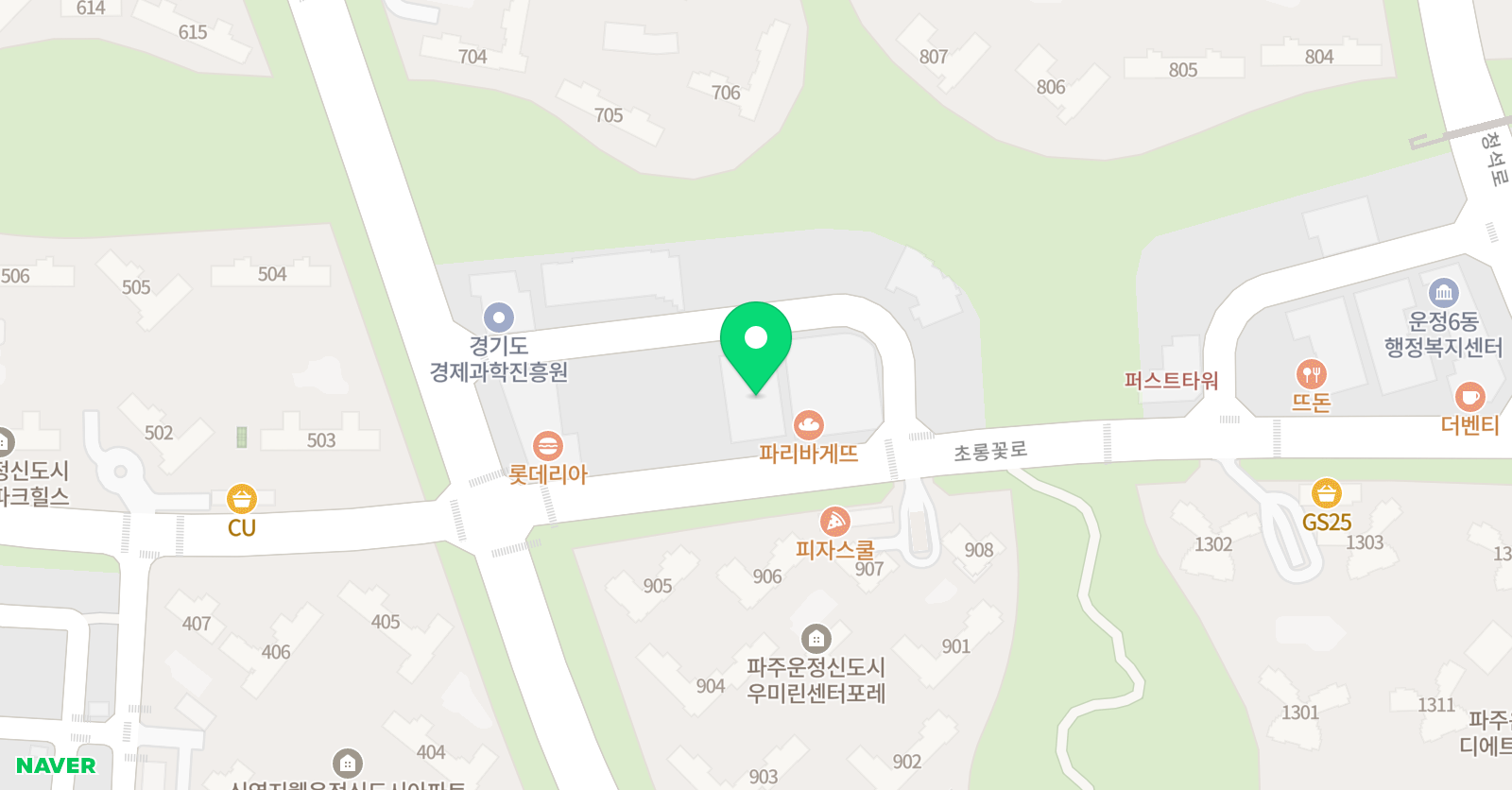운정 초이스 태권도장 위치