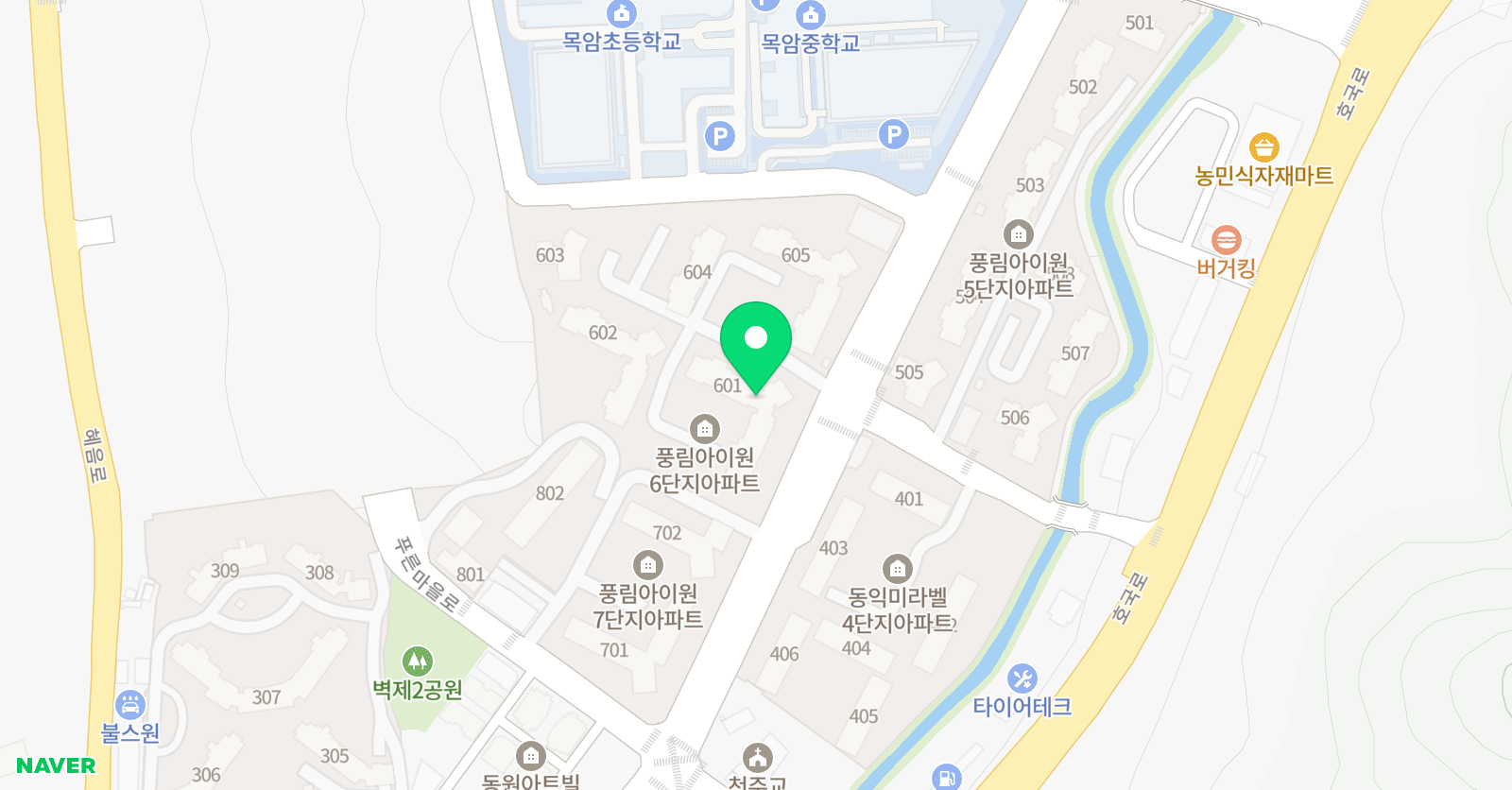스마트해법 수학 푸른마을6단지점 위치