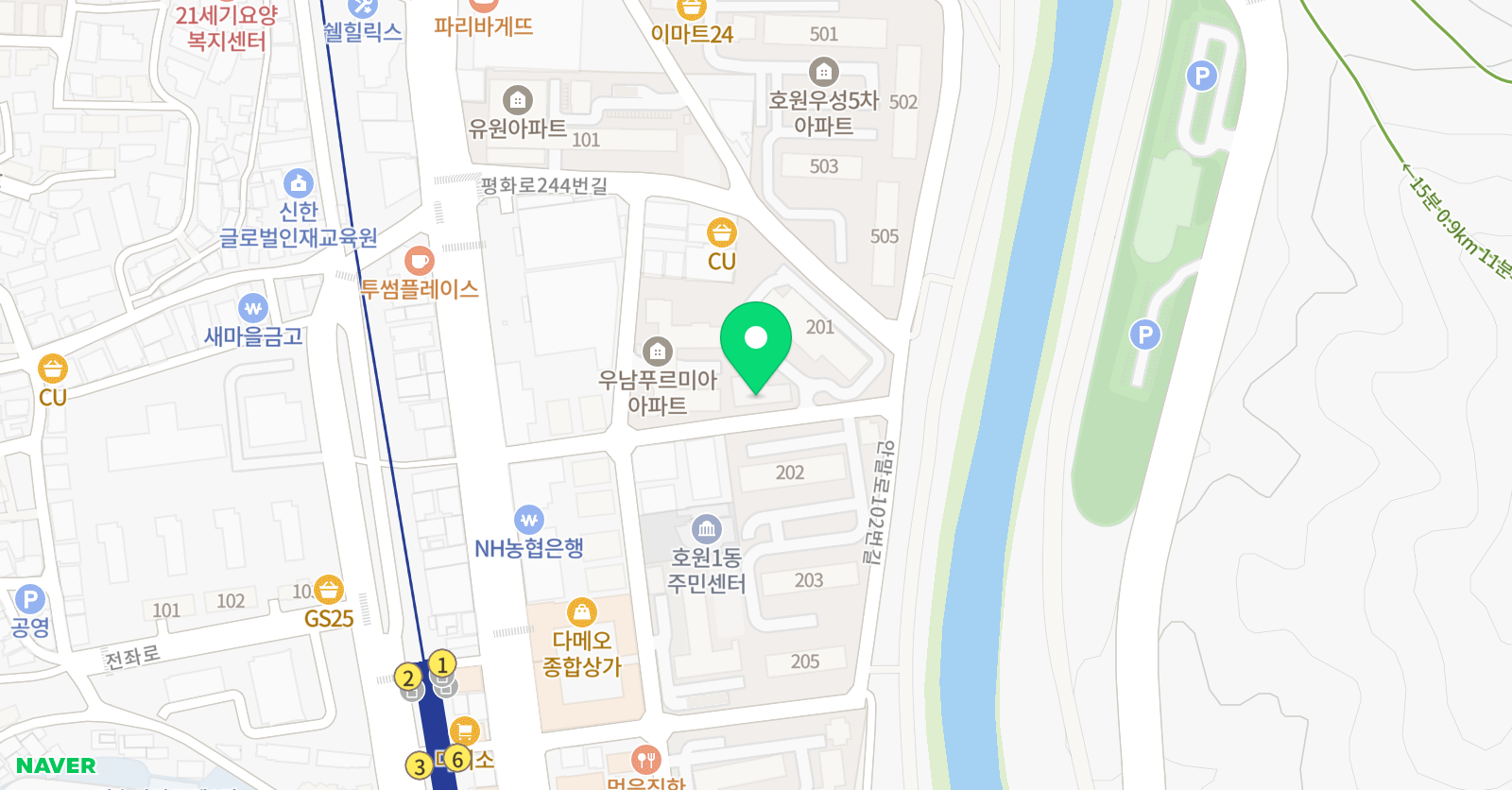 글숲 독서토론논술 교습소 위치
