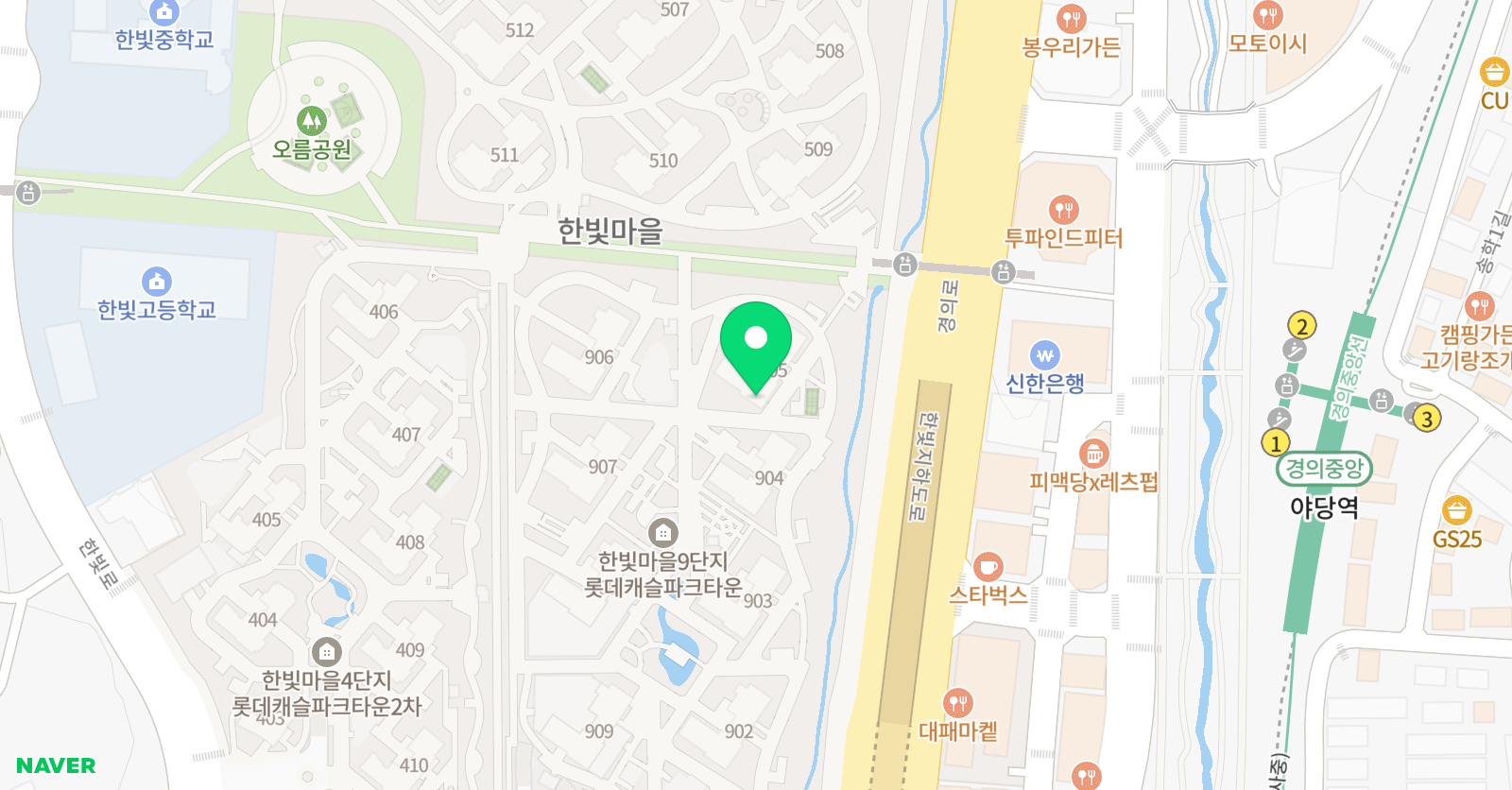 아소비 파주 한빛9단지점 위치