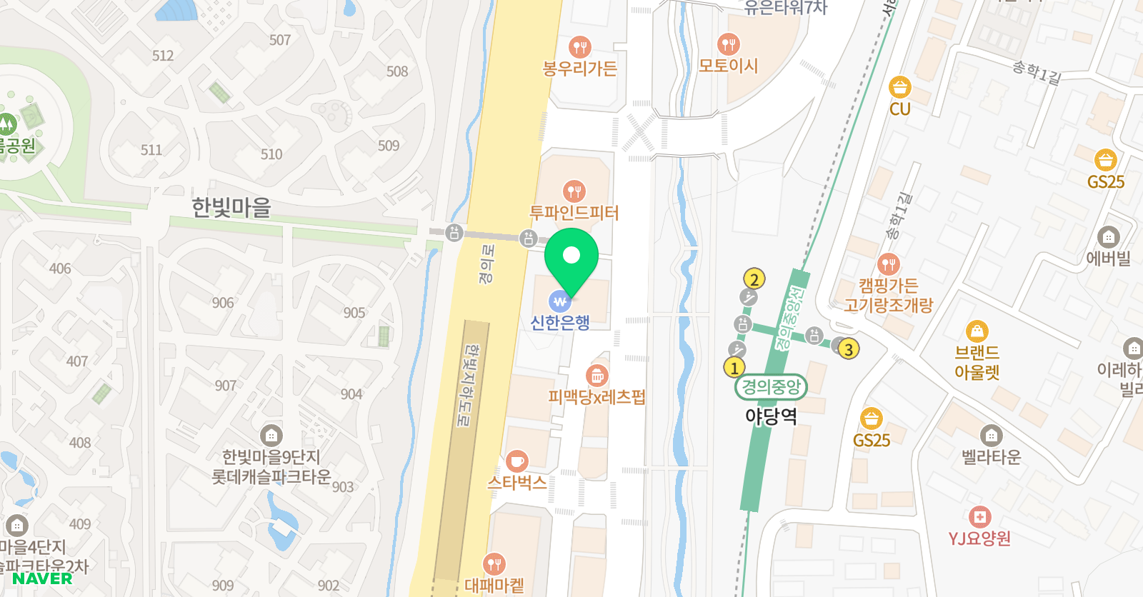 야당송 수학학원 위치