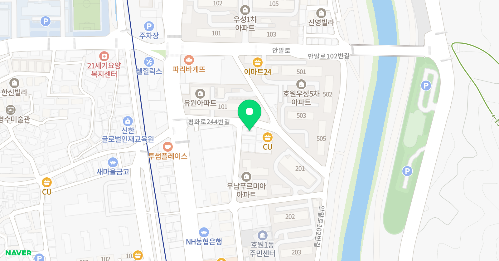 호원 태권도장 위치