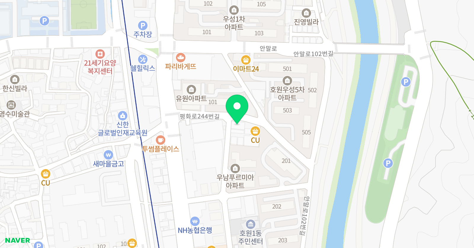 호원아트스토리미술교습소 위치