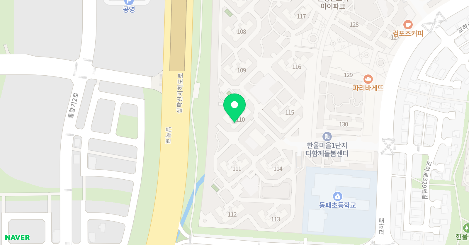 삼성 영어 셀레나 동패초교실 위치