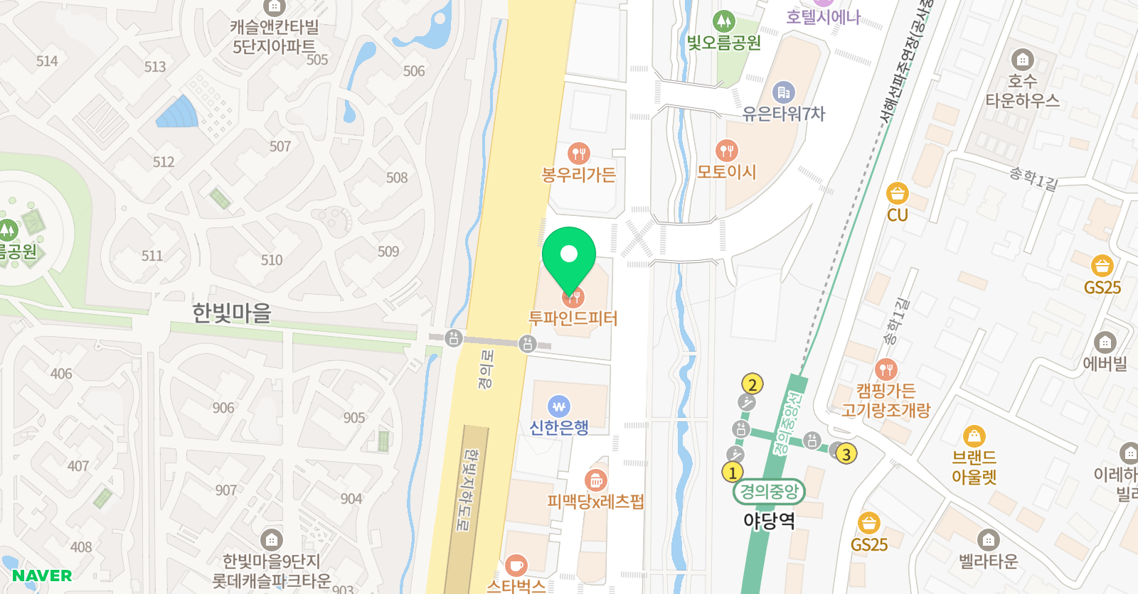 청담클루빌 경기파주야당제1빌리지 위치