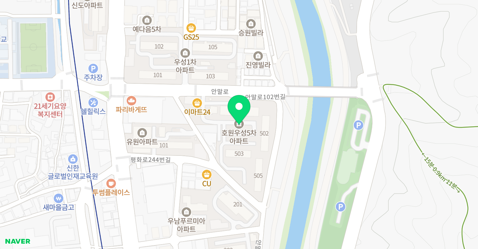 미래엔영어 호원베스트점 위치