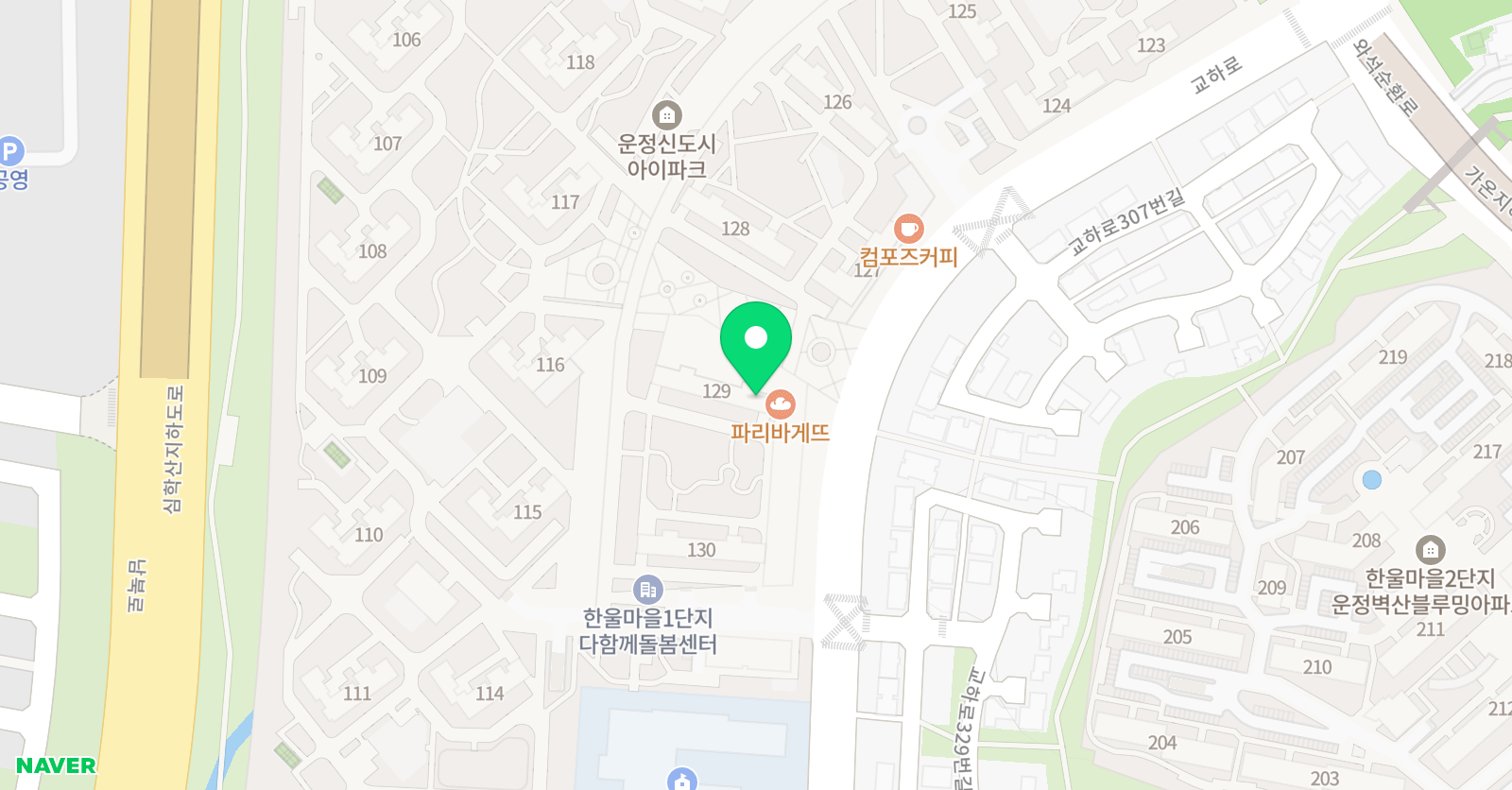 운정 경희대퍼스트 태권도 위치