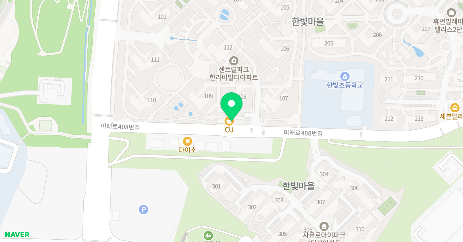 바른셈 주산학원 운정점 위치