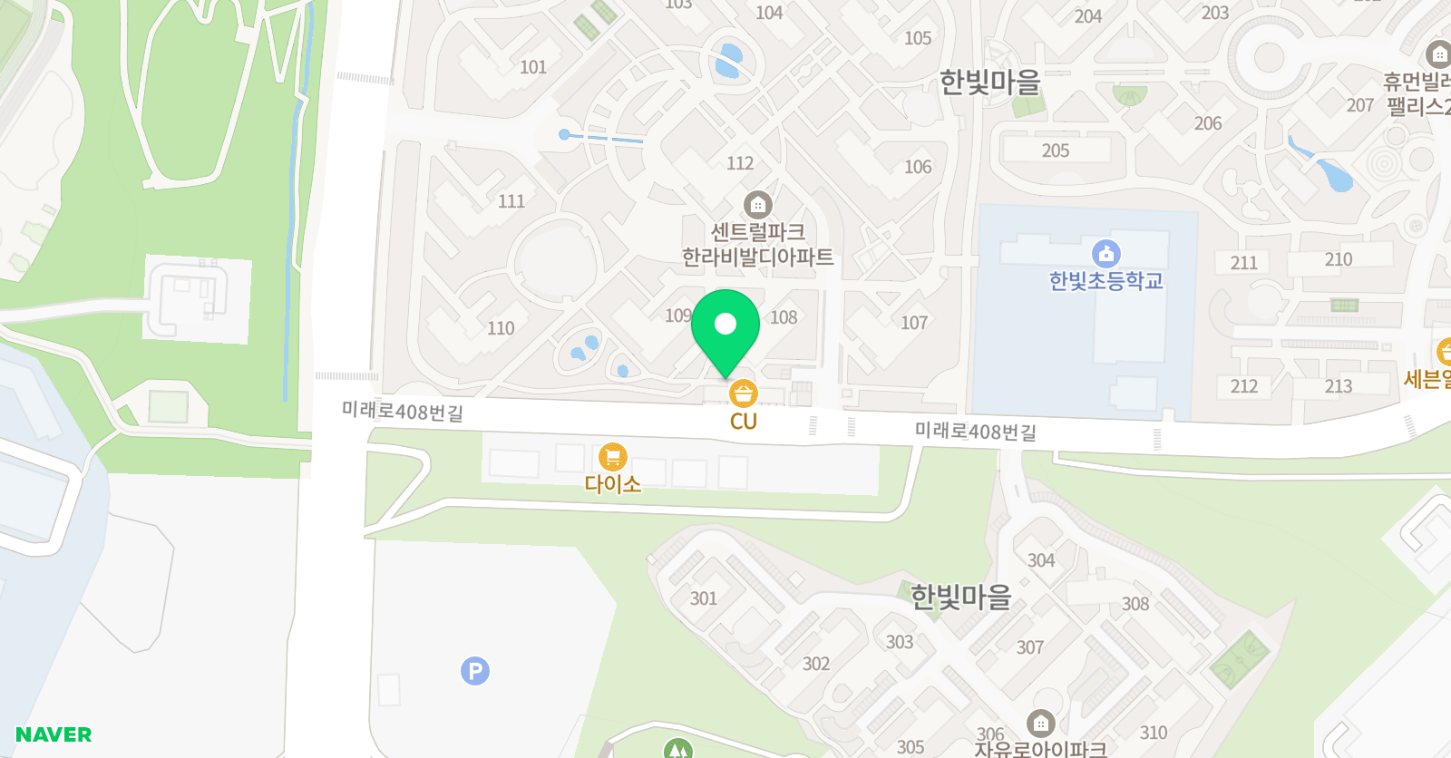 플라톤아카데미 한빛 초록나무 독서논술교습소 위치