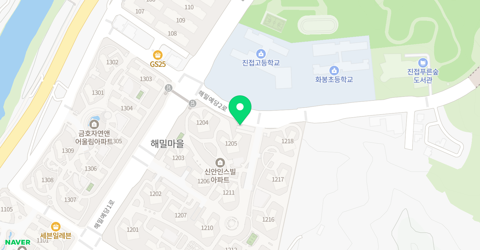 용인대홍룡 태권도장 위치