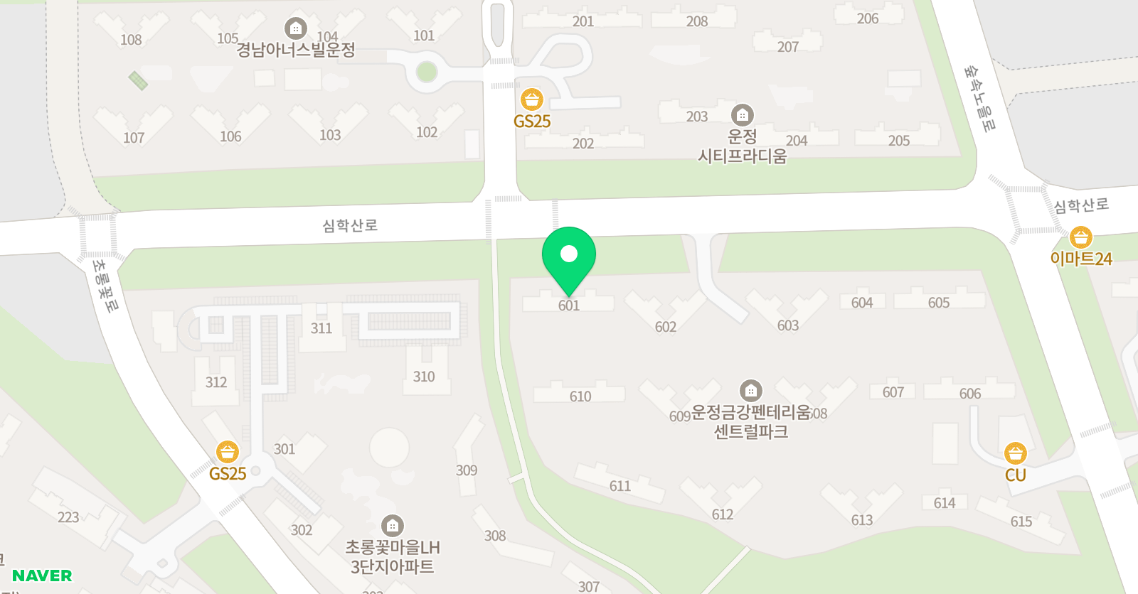운정 자람 독서논술 위치