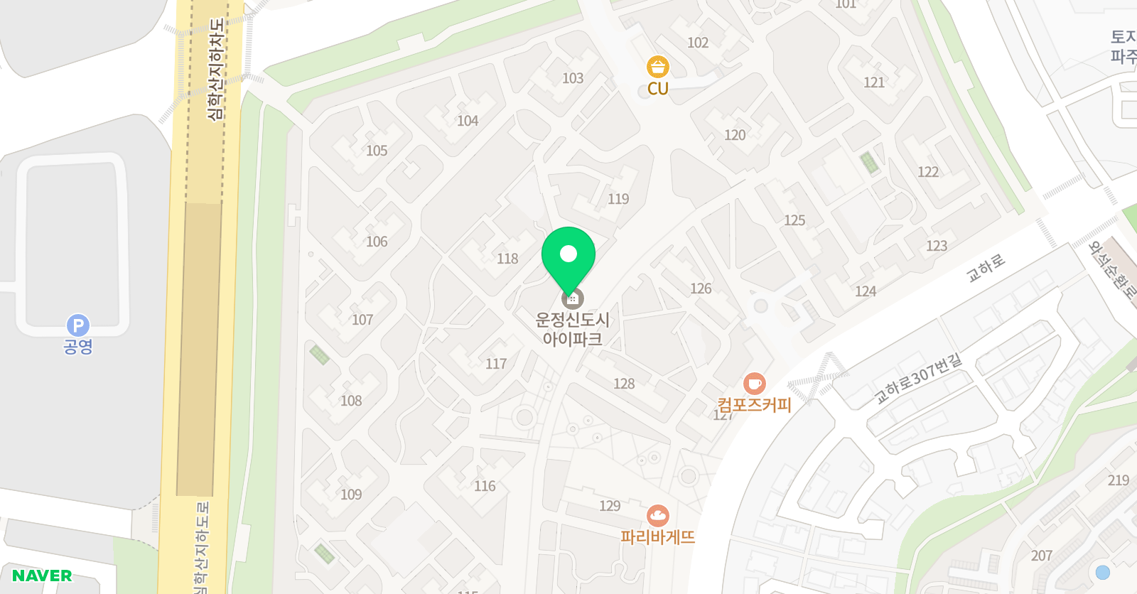 플레이팩토 한울1단지교육원 위치