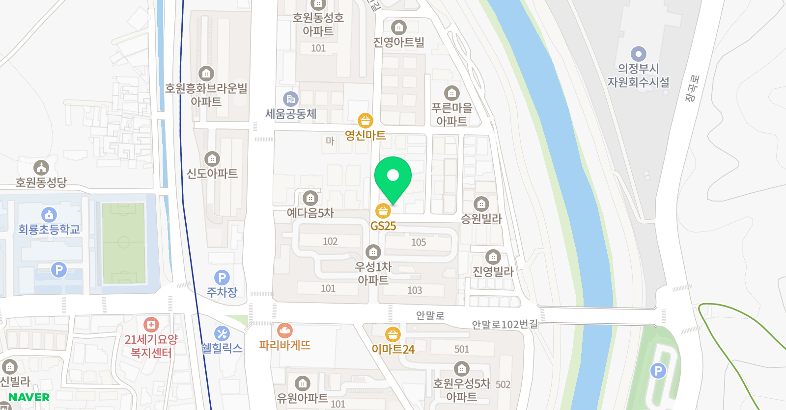 에이나 수학학원 위치